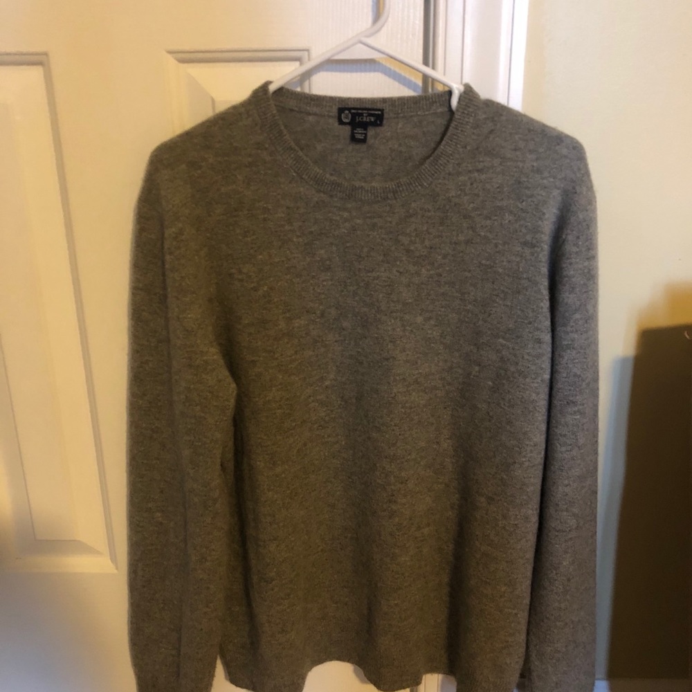 J crew cashmere gray sweater